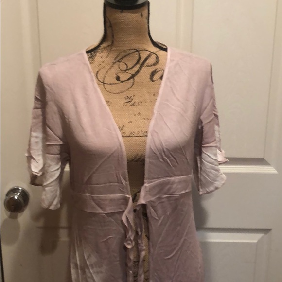 Dusty rose and white duster - Picture 5 of 7